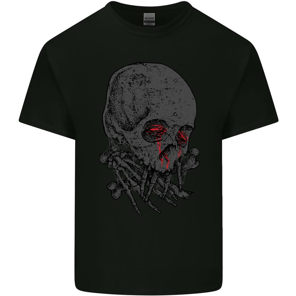 

Crying Blood Skull Mens Light Cotton T-Shirt Unisex T-Shirt XXL