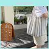 Fashionable Korean Large Capacity Striped Canvas Tote Bag For Spring Summer