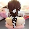 Women Fashion Flowers Faux Pearl Beads Hairwear Headpiece Bridal Hair Accessory