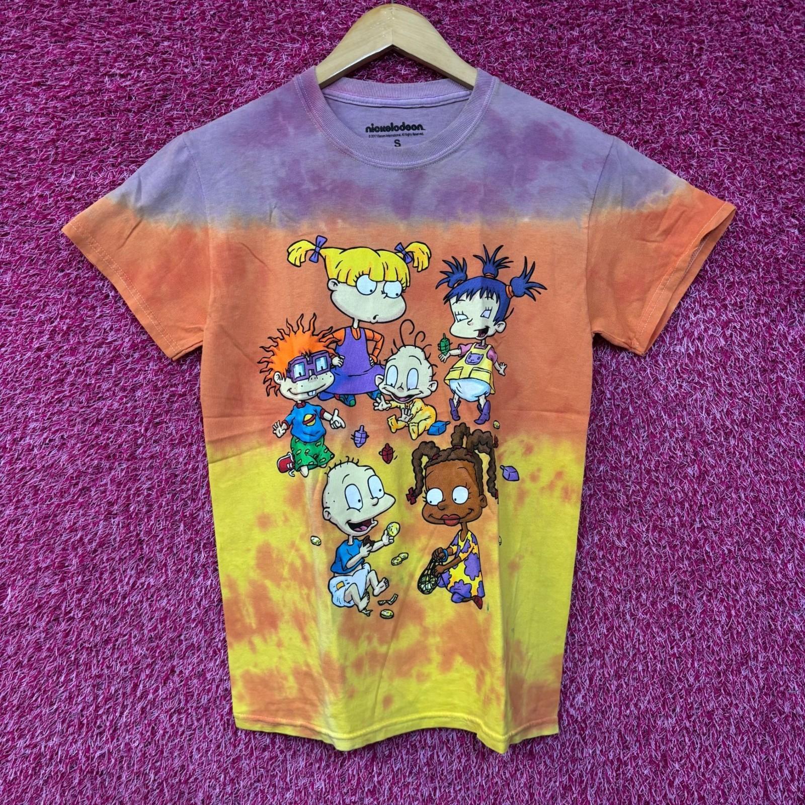 Nickelodeon Rugrats Animates Series Tie Dye 100% Cotton T-shirt Mens Tees Top XL