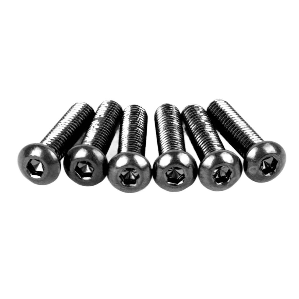 6 PCS Double Rocker Bridge Saddle Mounting Hex Screws Instrument Accessories Lock Screws for