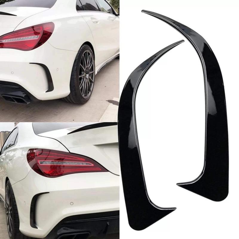 Rear Bumper Spoiler Canards Vents Cover Trim Kits For Mercedes Benz CLA Class W117 C117 CLA200 220 250 260 45 AMG 2013-