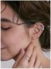 Japanese Minimalist Arc-Shaped Ear Cuff Earrings: Versatile, High-End and Stylish Stud Accessory.