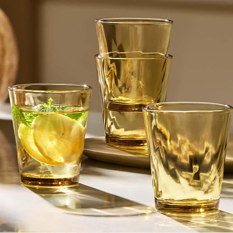 GLASSLOCK High Borosilicate Glass Water Cup Set