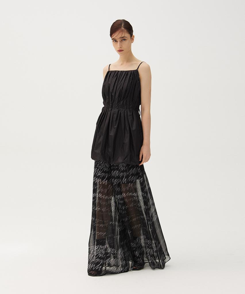 Meuameu Chiffon Layered Pants