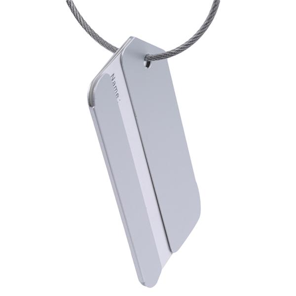 Kofferanhänger für Koffer Aluminium Datenschutz Gepäckanhänger Gepäckidentifikator Reisezubehör Essentials