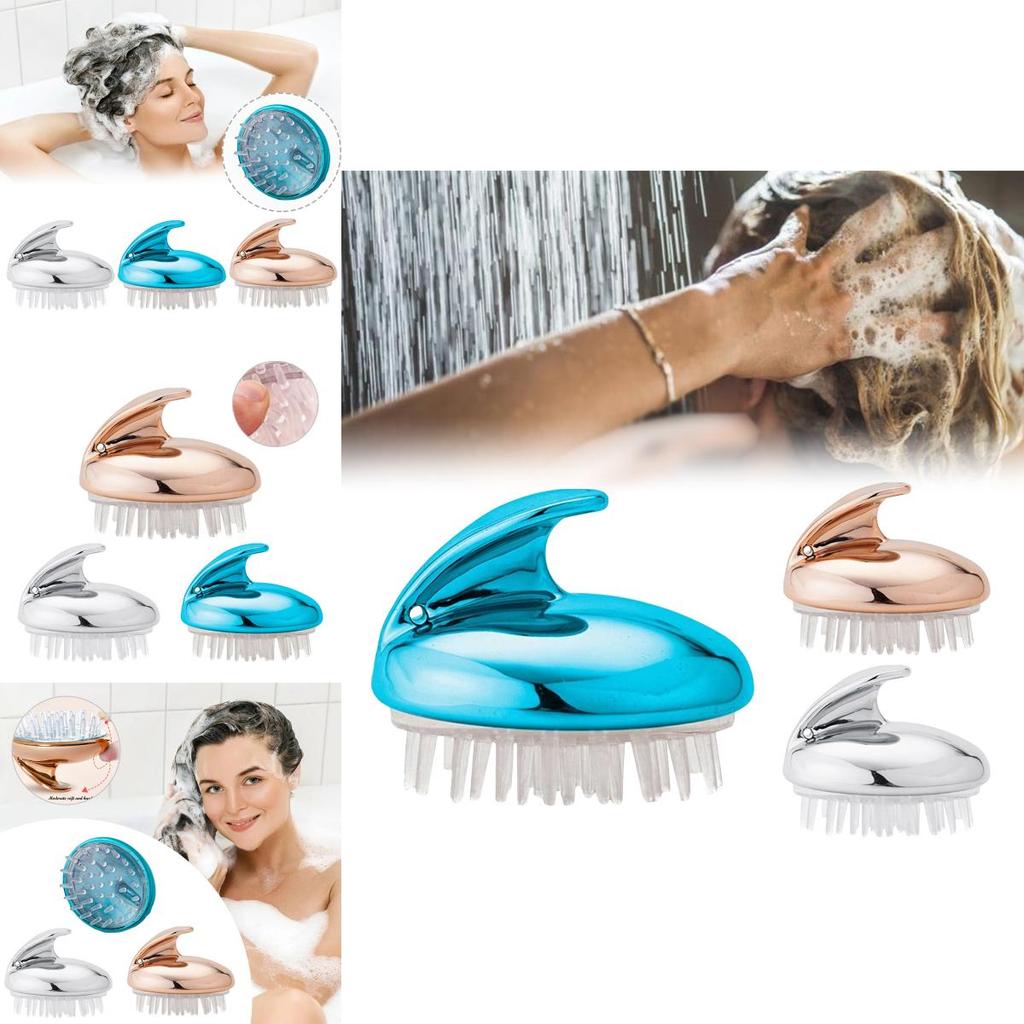 Soft Silicone Massage Brush For Body Scalp And Hair Invigorate And Cleanse For Healthier Hair