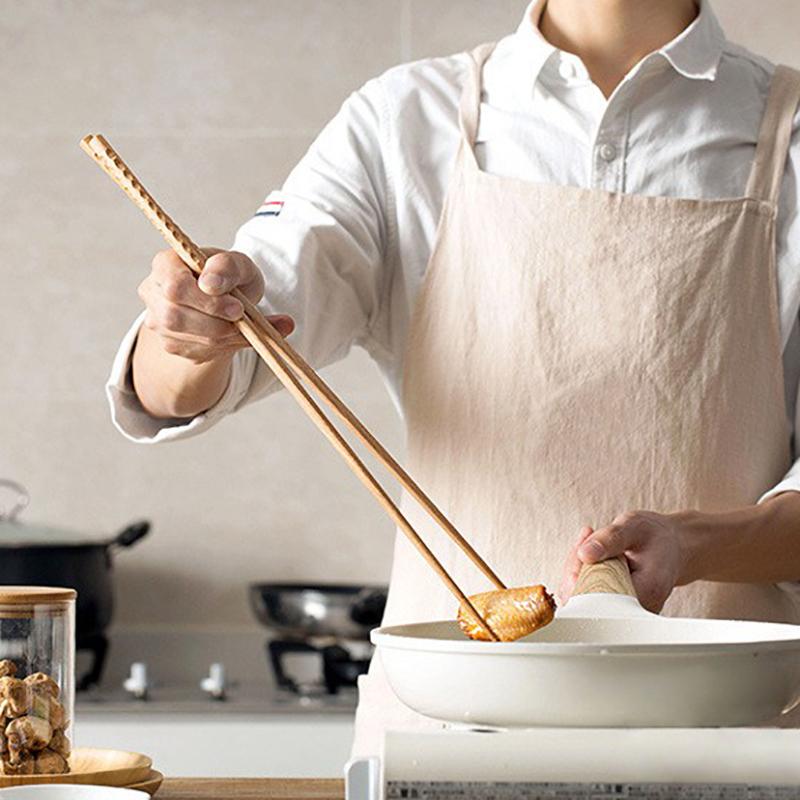 Japanese Extra Long Wooden Chopsticks Wood Anti-slip Chopsticks High Quality Wooden Food Sticks Chinese Sticks To Eat KZ001