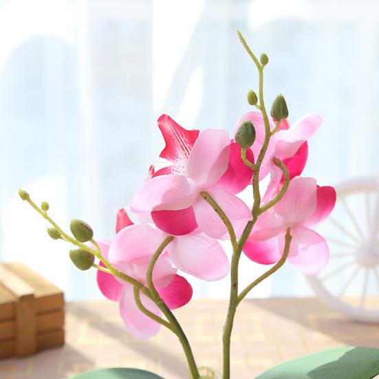 Bonsai di Orchidea Farfalla Artificiale Simulazione di Fiori Finti Decorazione per Casa Ufficio