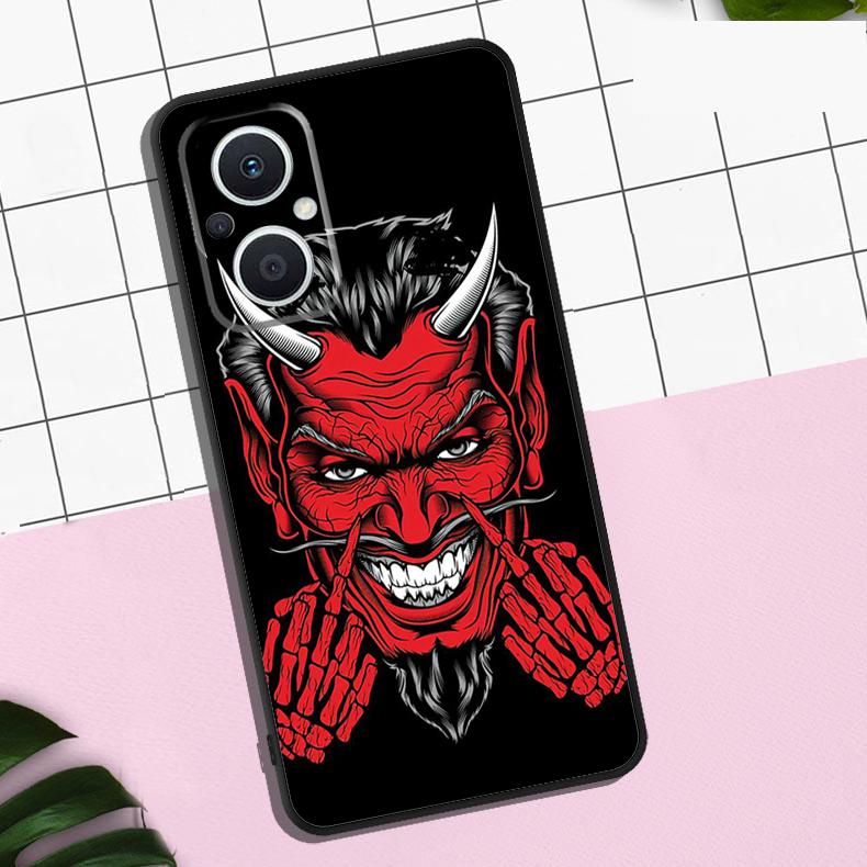 Devil Satan Case For OPPO Reno 7 8 10 11 12 13 Pro 13F 12F 11F 8T OPPO Find X8 Pro X6 X3 X5 Lite Cover
