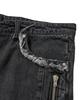 LIBERE Denim Biker Baggy Pants / Black