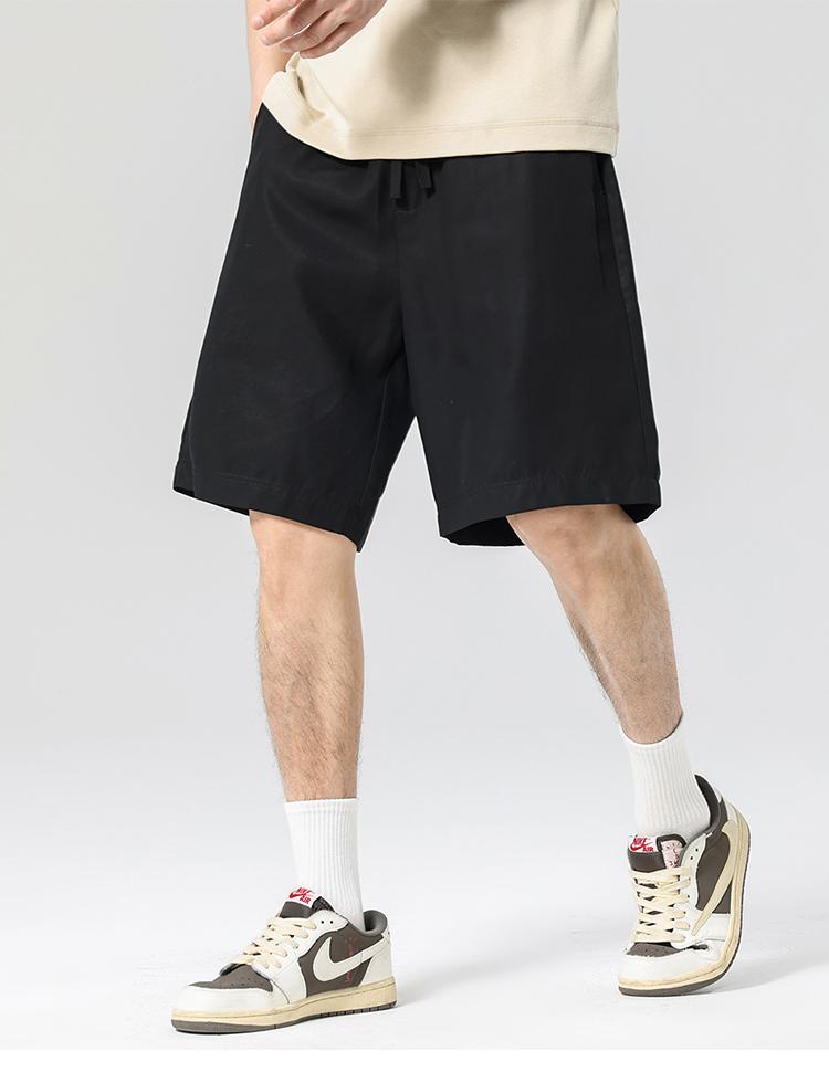 [Lyocell Tencel Linen Thin] Men's Casual Straight Shorts for Summer, Smooth and Skin Friendly