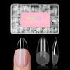 450Pcs Soft Gel Nail Tips Short Almond Nail Tips Full Cover False Nail Tips For Acrylic Nails Salon Home Press On Nails