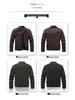 Men's Slim Fit Frosted Leather PU Motorcycle Jacket - Stylish Autumn & Winter Wear