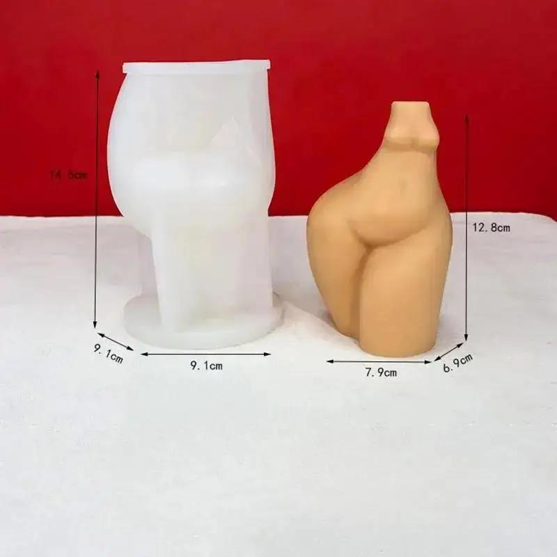 1 Stk. Neue DIY Manuelle Abstrakter Körper Halbe Silikonform Kerze Gips Seife Aromatherapieform Kunstdekoration Kerzenherstellung