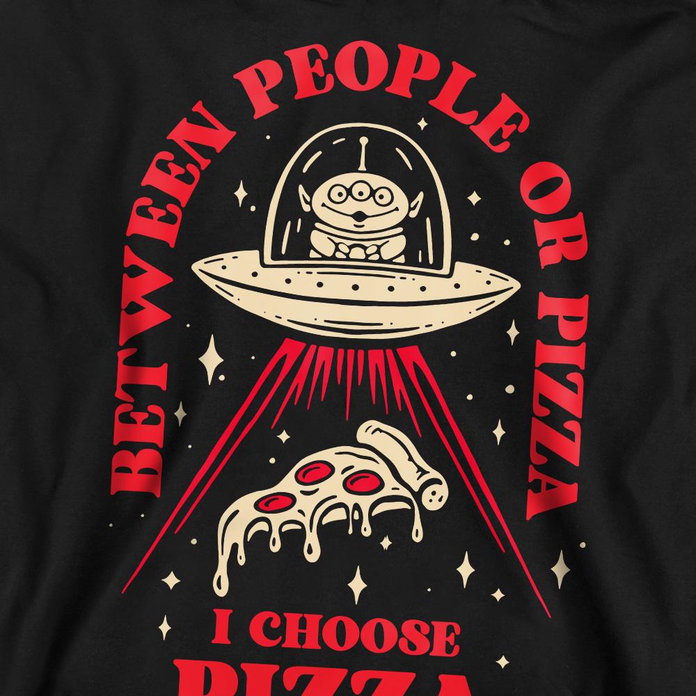 Toy Story Unisex Adult Pizza Or People Sweatshirt