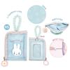 Marimo Craft Miffy Bijou Series Daily with Retractable Inner Pass Case Small Item Bead Flower Scandinavian Cute and Character W80 X H125 X Pouch,