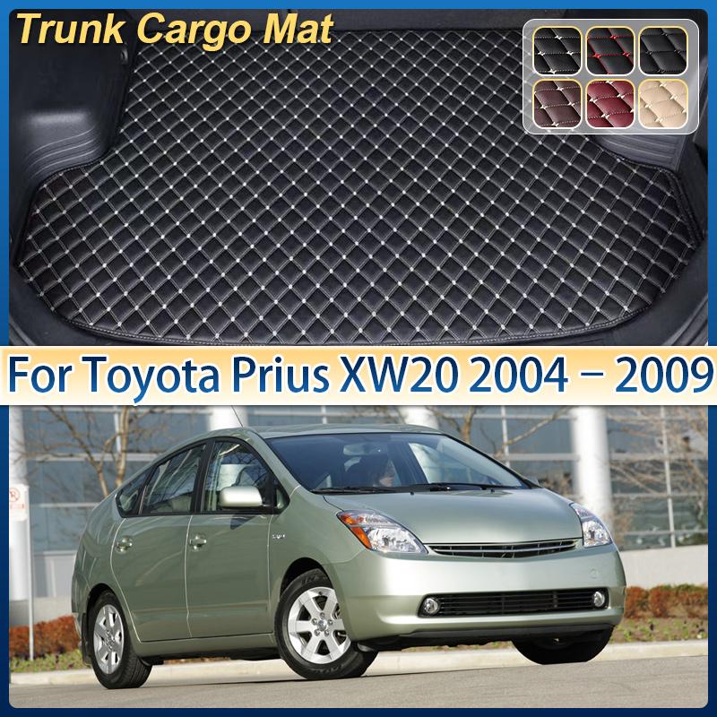 For Toyota Prius XW20 2004–2009 Leather Car Trunk Mat Anti-dirty Storage Pad Cushion Boot Carpet Rug Auto Interior Accessories