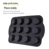12-Cavity Silicone Non-Stick Muffin Mold