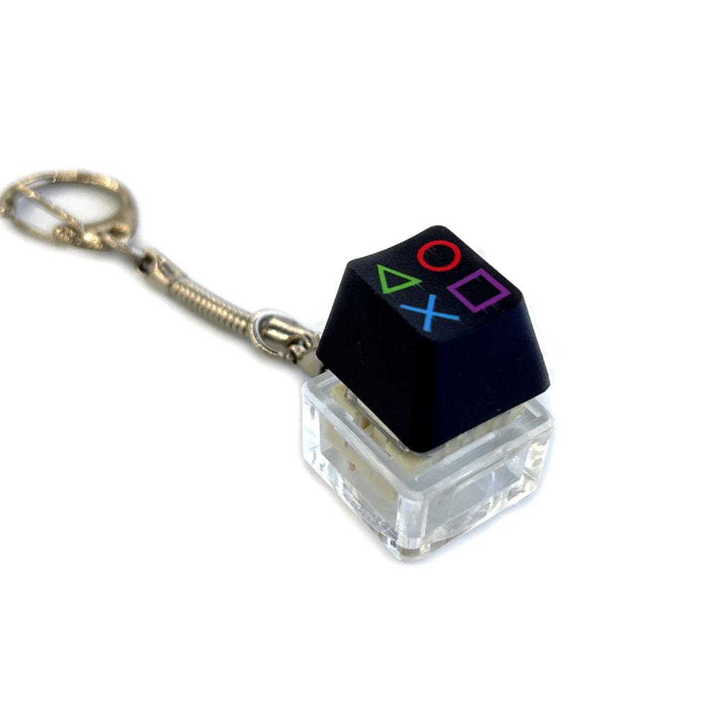 Decompression Keychain Mechanical Keyboard Button Keyring Fingertip Key Cap Pendant Antistress Toy