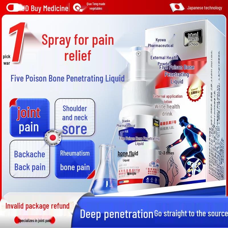 Qiaoteng Five Poisons Enhanced Transdermal Gold Bone Oil