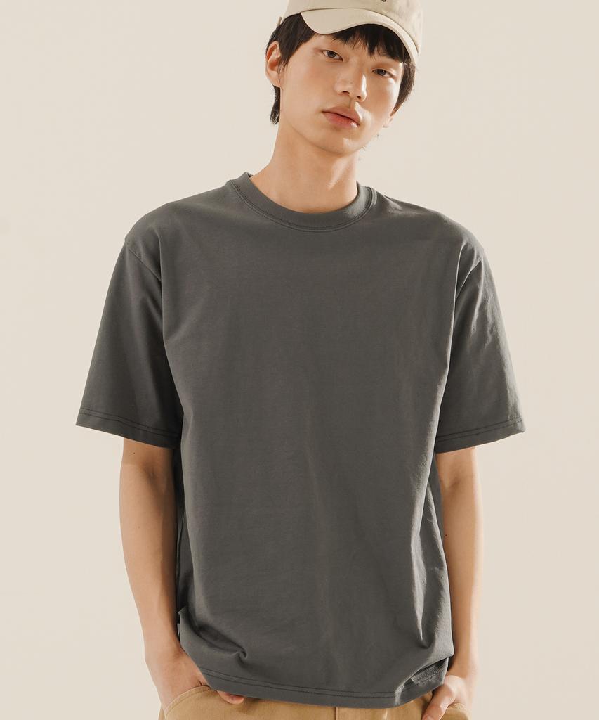 JEMUT [2Pack] Effect Regular Short Sleeve T-Shirt Oyst2624 (A Type)