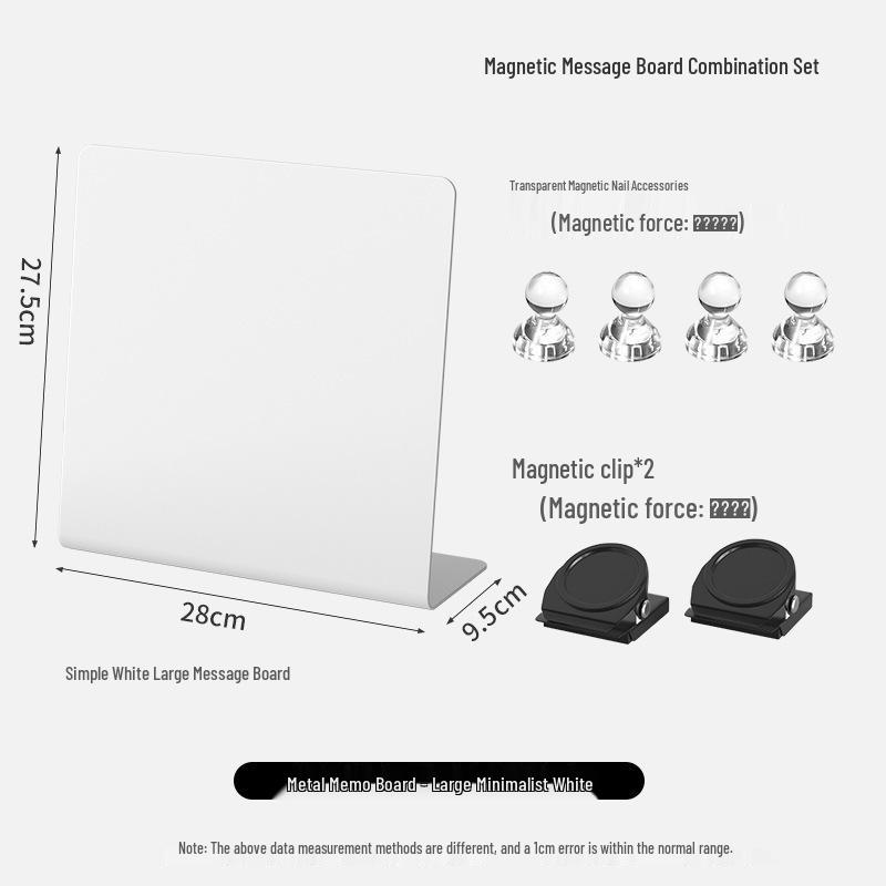 Magnetic Desktop Blackboard Memo Board - Erasable & Free-Standing for Office Use