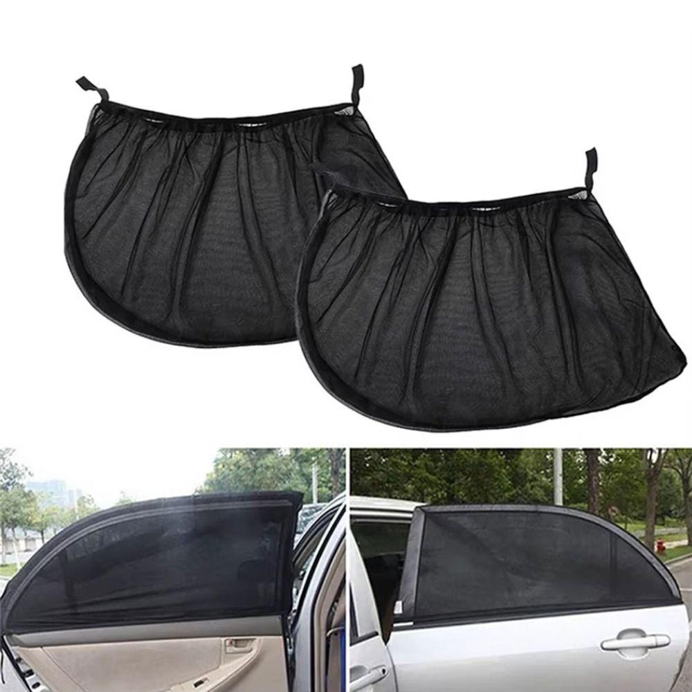 2Pcs Universal Fit Side Window Shades Rear/front SUV Curtains Car Window Cover Auto Accessories