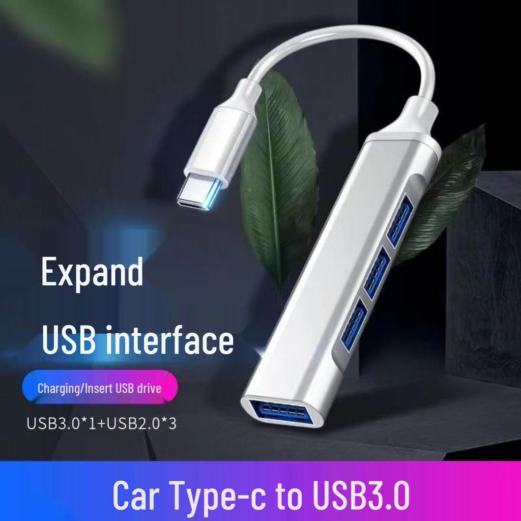 Multifunctional USB 3.0 Multi-Interface Black USB Splitter Type-C Hub Adapter