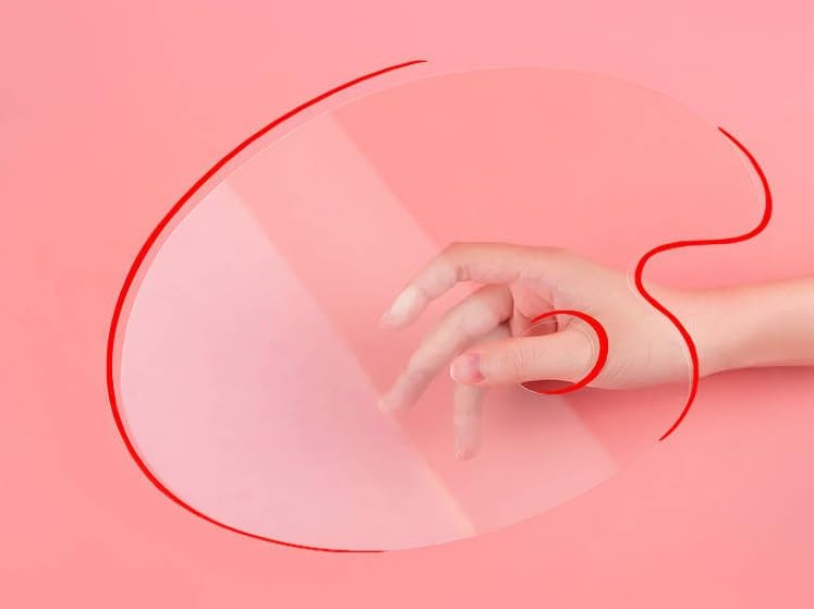 Bridporio Sada 2 akvarelových palet Průhledná paleta Akrylová paleta Paleta Barva Akvarel Akvarelový Pigment Nádobka Sada barev Paletka na barvy