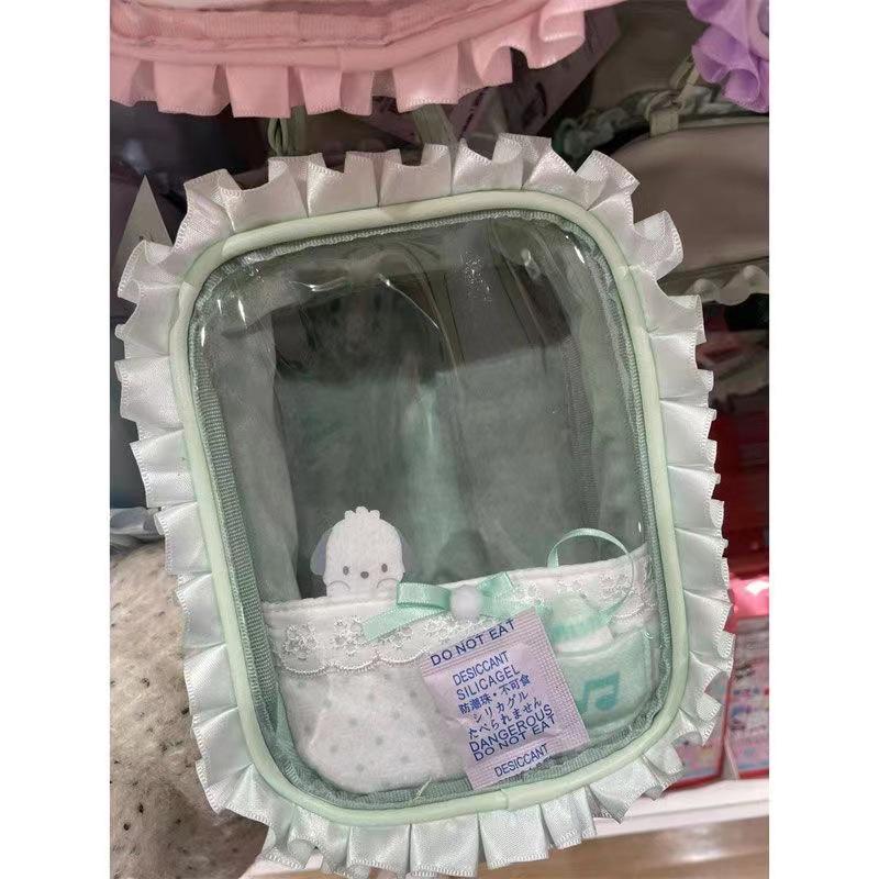 

2024 Универсальная Портативная Косметичка: Ручной и подвесной, милый мультяшный дизайн со специальным слоем зелёный