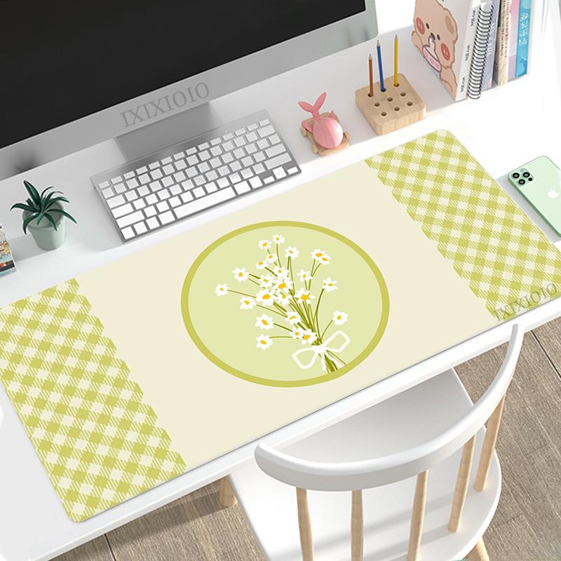 Green Matcha Mouse Pad Gaming XL New HD Mousepad XXL Desk Mats Carpet Natural Rubber Office Computer Mouse Mat Desktop Mouse Pad