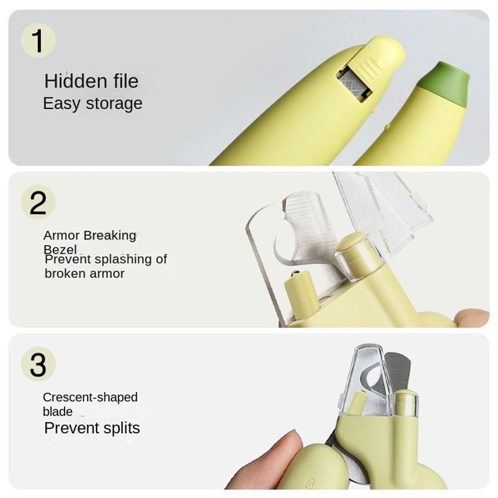 1Pcs Cat Claw Pet Grooming Tool with Light Nail Trimmer Machine Durable Pet Nail Clipper