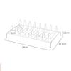White Iron Kitchen Bowl Plates Drainer Rack Tabletop Storage Holder Drying Shelf Tray Stand For Bowls Plates Racks Holders