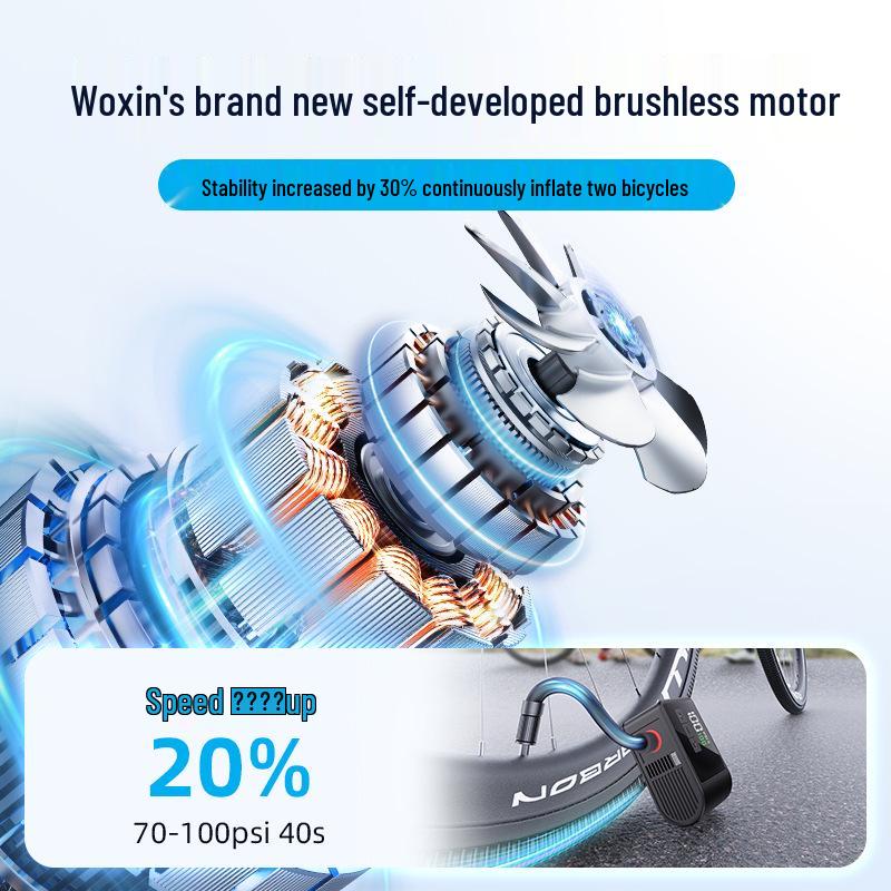 Dağ ve Yol Bisikletleri İçin Woxin Ultra Mini Akıllı Elektrikli Hava Pompası