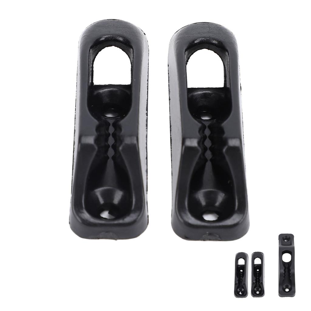 Boat Rope Clam Cleat Nylon Non Slip Stable Fastening Clam Cleat for Yachts Ships Black