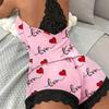 Baumwoll-Pyjama polierte Milchseide sexy Pyjama Unterwäsche Shorts Loungewear Anzug Damen