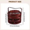 Bamboo Egg Basket Container Versatile Rustic Portable with Handle and Lid Organizer for Vegetables