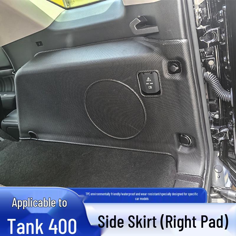 Tank 400 Tail Box Side Bag Suede Protective Pad - Anti-Scratch, Wear-Resistant Interior TPE Corner Pad