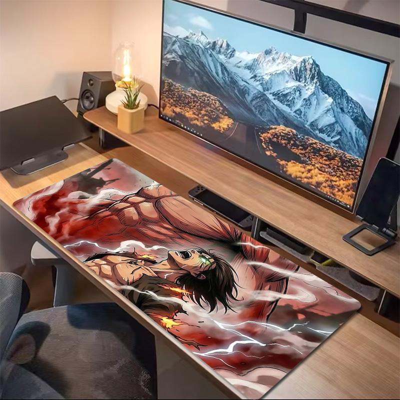 Attack On Titan2 Print  Cushion Non-slip Laptop Tablet Big Mousepad XXL Mat Mini PC Playmat With Lock Edge