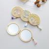 Chinese-Style Folding Pocket Mirror: Portable, Small Metal Mirror for Women, Ideal Practical Birthday Gift or Souvenir