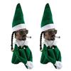 1/2pcs Snoop on A Stoop Christmas Elf Doll 2025 Christmas Decorations Festive Atmosphere Doll Ornament New Year Xmas Gift