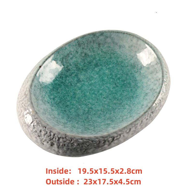 seafood Creative Stone Pattern Ceramic Bowl Thick Edge Sushi Bowl Sashimi Dessert Bowls Soup Bowls Restaurant Special Tableware