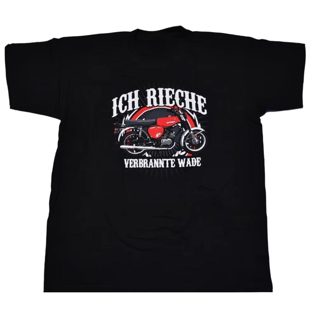 Ich Rieche Verbrannte Wade. Simson Suhl Mokick S51 Motorcycle T-Shirt. Premium Cotton Short Sleeve O-Neck Mens T Shirt New S-3XL