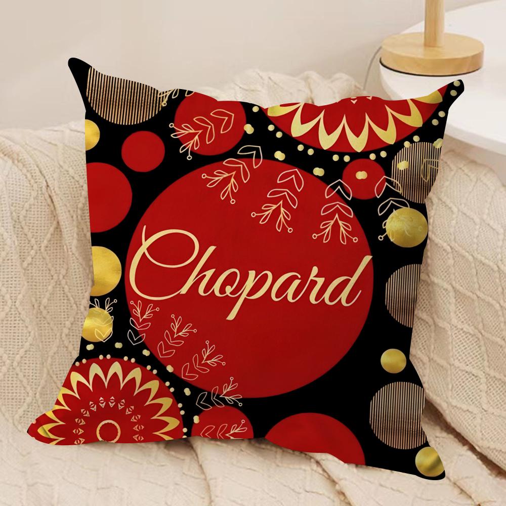 

Hot bbrand cChopard Cushion Cover Short plush Doublesided Print Square Throw Pillow Covers Sofa Home Cushion Decor 30x30cm