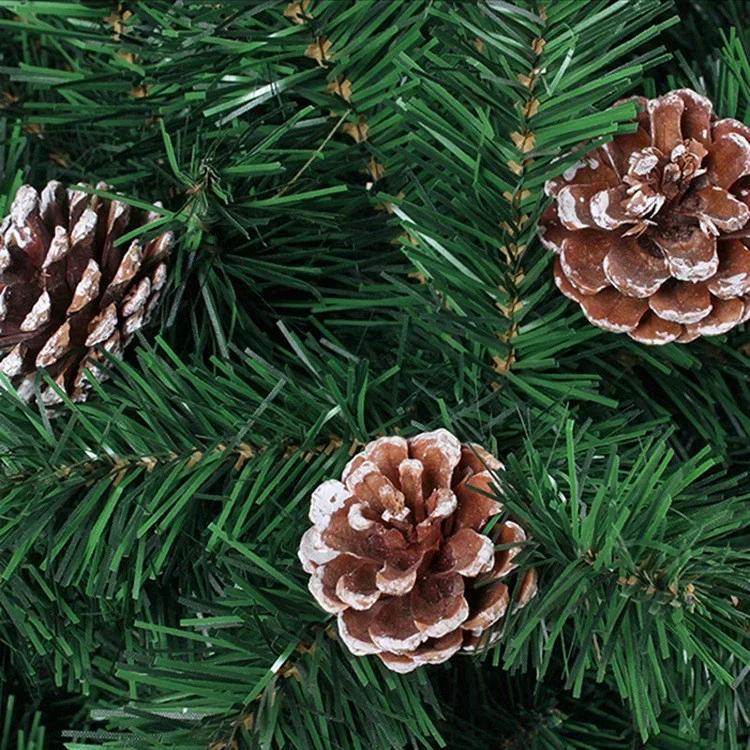 6-pack Christmas Tree Pendants Natural Primary Color Pine Cones 4-5 Cm Christmas Supplies On-site Decoration Christmas