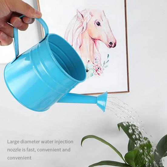 Metallvannkanne for Innendørsplanter Vannkanne med Bred Åpning Rustikk Blomsterarrangementsvase med Håndtak for Balkong Kontor Stue