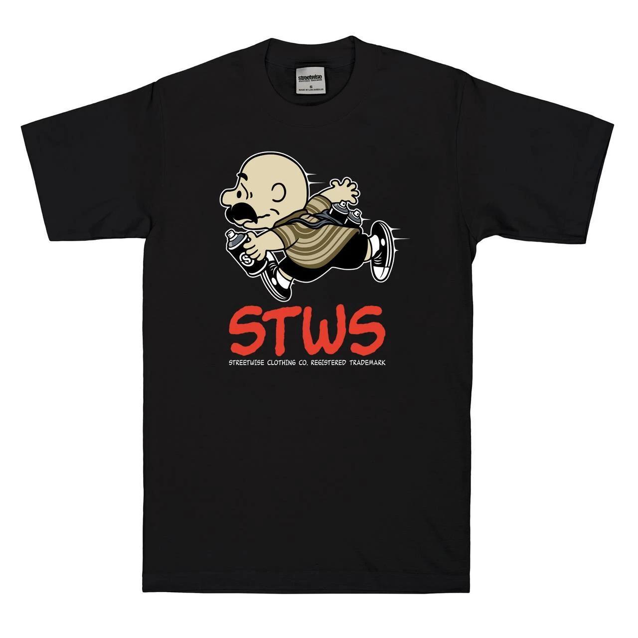 Streetwise Clothing Run Up 100% Cotton T-shirt Mens Tees Top - Graffiti Charlie Streetwear 4XL