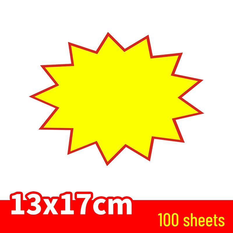 Large Explosion Sticker Price Tag for Supermarkets & Fruit Shops