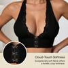 The Deep V-neck Lace Backless Bra With A Front Button Is Fashionable, Comfortable, Skin-friendly, Breathable And Seamless.
